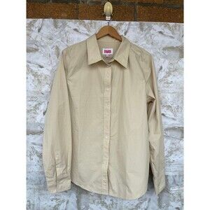 Solid & striped tan boyfriend size XL  tan long sleeve shirt